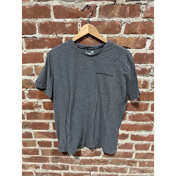 Under Armour men’s Gray Short Sleeve Plain T-shirt Size Large - Picture 1 of 3